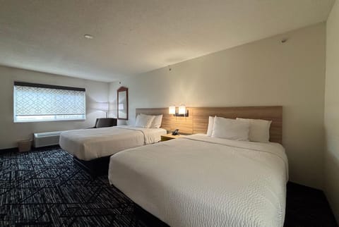Deluxe Room, 2 Queen Beds, Non Smoking | Desk, laptop workspace, iron/ironing board, free cribs/infant beds