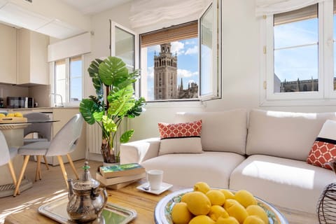 Apartment (1 Bedroom) | Living room | 32-inch TV with cable channels