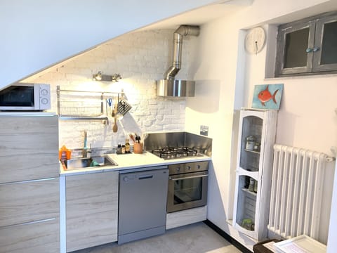Apartment, 1 Double Bed with Sofa bed (Via Domenico Grillo 2) | Private kitchenette | Full-size fridge, oven, stovetop, dishwasher