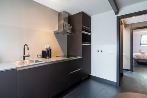 Rooftop Apartment | Private kitchen | Shared fridge, espresso maker, electric kettle