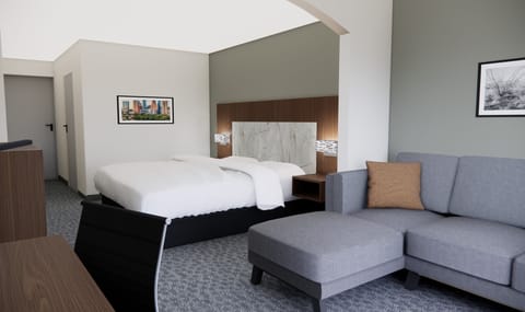 1 bedroom, desk, soundproofing, iron/ironing board