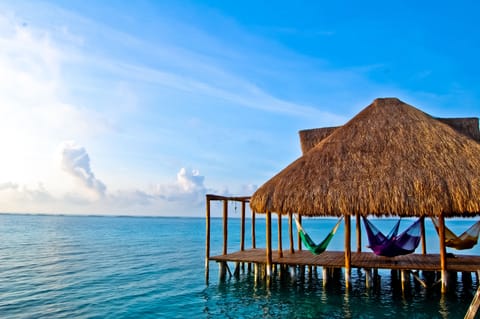 Private beach, rowing