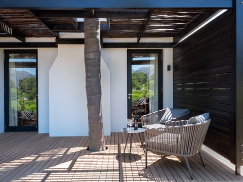 Grand Suite, Fireplace | View from room