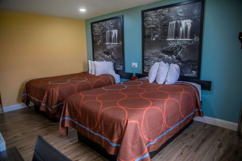 Double Room, 2 Double Beds, Non Smoking | Desk, laptop workspace, blackout drapes, free cribs/infant beds