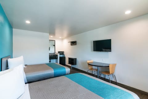 Desk, free WiFi, bed sheets