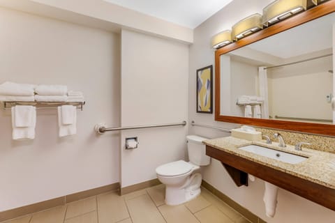 Room, 2 Queen Beds, Accessible, Non Smoking | In-room safe, desk, blackout drapes, iron/ironing board