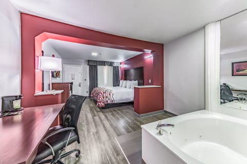 Superior Room, 1 King Bed, Jetted Tub (Smoke Free) | Desk, blackout drapes, free cribs/infant beds, free WiFi
