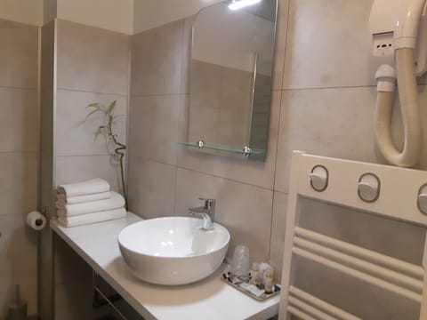 Standard Double Room | Bathroom | Free toiletries, hair dryer, towels
