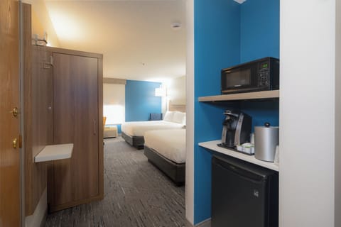 Standard Room, 2 Queen Beds | In-room safe, desk, laptop workspace, iron/ironing board
