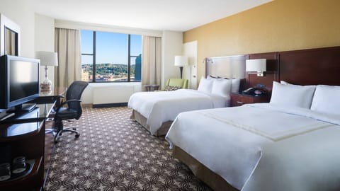 Deluxe Room, 2 Double Beds | 1 bedroom, premium bedding, pillowtop beds, desk