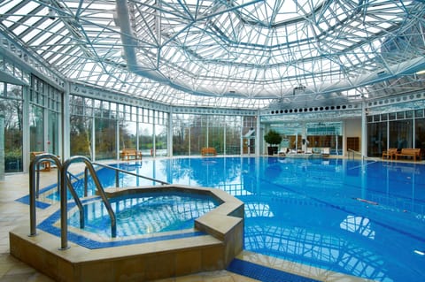 Indoor pool, open 6:00 AM to 10:00 PM, lifeguards on site