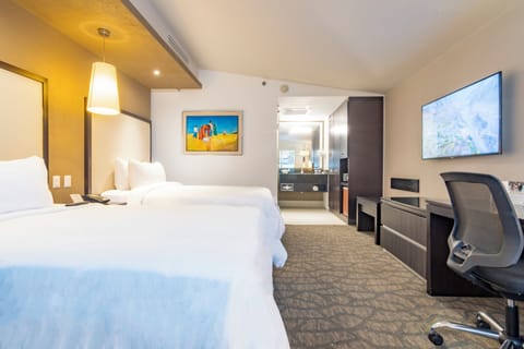 Executive Room, 2 Double Beds | Down comforters, in-room safe, desk, blackout drapes