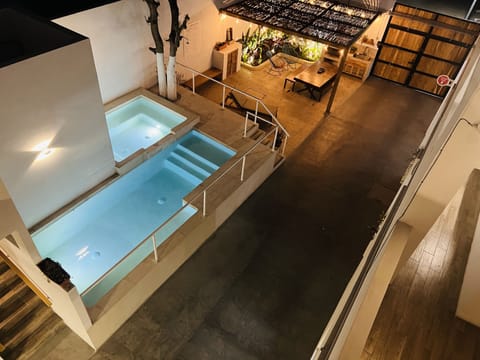 Outdoor pool, open 9:00 AM to 10:00 PM, sun loungers