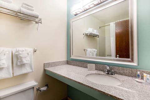 Standard Double Room, 2 Double Beds, Non Smoking | Bathroom | Combined shower/tub, free toiletries, hair dryer, towels