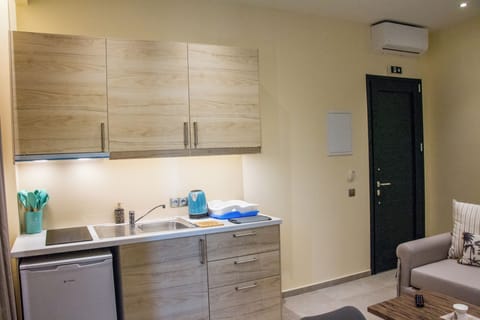 32-inch flat-screen TV with satellite channels