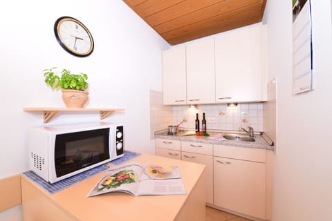 Economy Apartment, Balcony | Private kitchen | Fridge, stovetop, coffee/tea maker, electric kettle