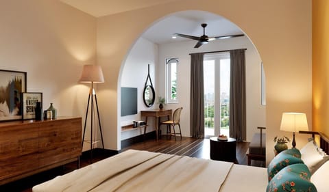Suite Indochine Balcony | Minibar, in-room safe, individually decorated, desk