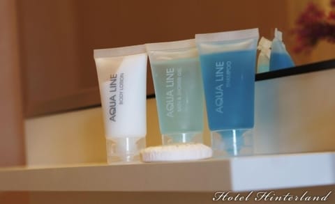 Free toiletries, towels