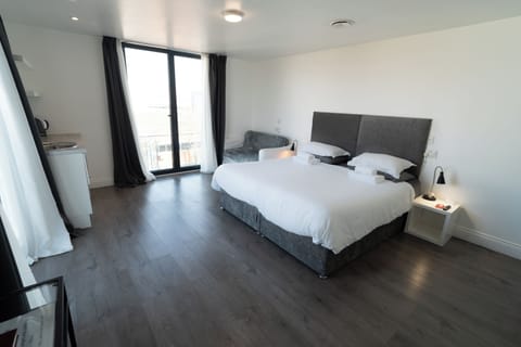 Premium bedding, memory foam beds, free WiFi, bed sheets