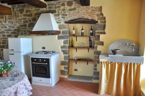 Apartment, 1 Bedroom | Private kitchen | Espresso maker, coffee/tea maker, highchair, toaster oven