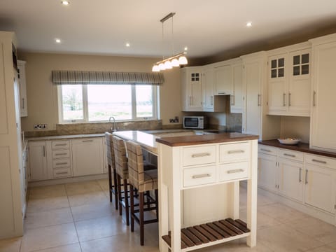 Superior Villa | Private kitchen | Full-size fridge, microwave, oven, stovetop