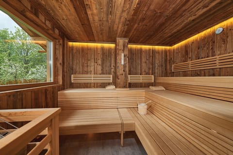 Sauna, steam room, mud baths