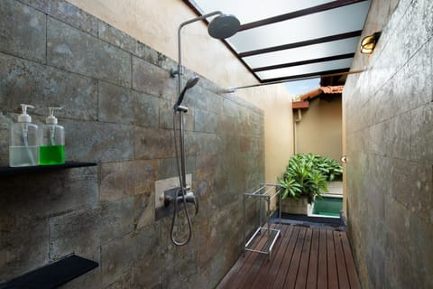 Villa, 1 Bedroom, Private Pool | Bathroom | Shower, towels