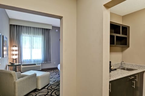 Studio Suite, 2 Queen Beds, Accessible, Bathtub (Mobility & Hearing) | Living area | Flat-screen TV