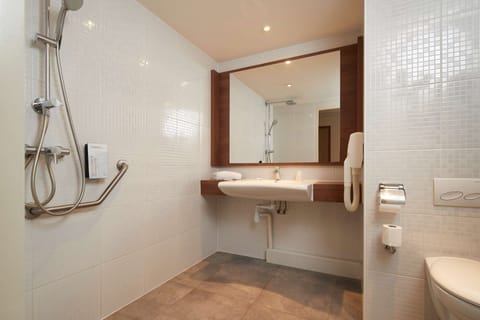 Standard Room, 1 Double Bed | Bathroom | Rainfall showerhead, eco-friendly toiletries, hair dryer, towels
