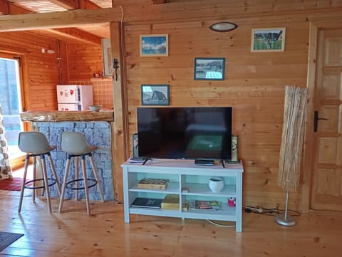 Family Chalet | Living area | Flat-screen TV, DVD player