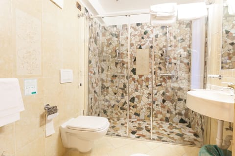 Shower, rainfall showerhead, hair dryer, bidet