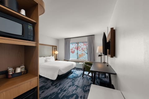 Hypo-allergenic bedding, individually furnished, desk, laptop workspace