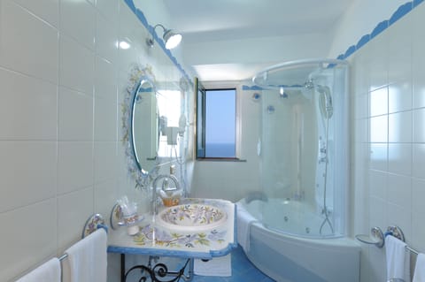 Suite, Sea View, Corner (French Balcony) | Bathroom | Shower, free toiletries, hair dryer, bidet