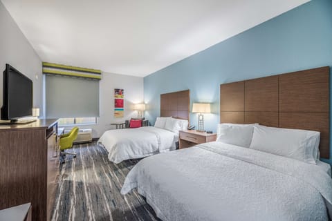 Room, 2 Queen Beds, Accessible, Non Smoking | In-room safe, iron/ironing board, free cribs/infant beds