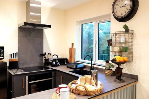 Luxury Cabin, Ensuite (Lew Valley Lodge) | Shared kitchen | Highchair