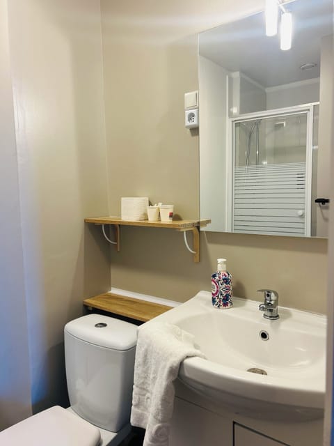 Comfort Double Room | Bathroom | Shower, free toiletries, hair dryer, towels