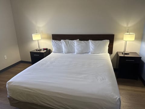 Premium bedding, desk, iron/ironing board, travel crib