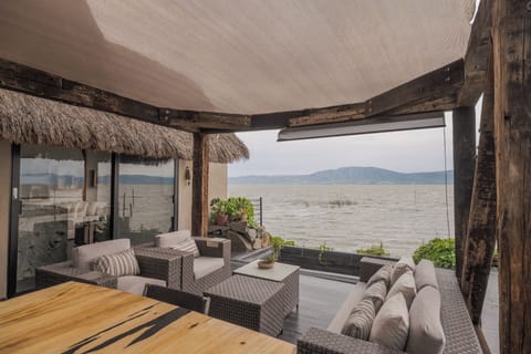 Luxury Cabin, Lake View | Terrace/patio