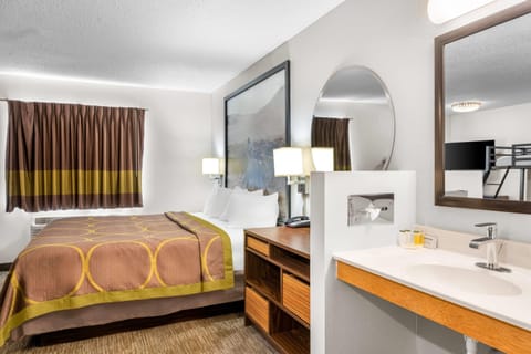 Suite, Multiple Beds, Non Smoking (One-Bedroom) | Desk, laptop workspace, blackout drapes, iron/ironing board