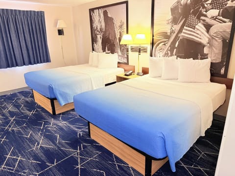 Standard Room, 2 Queen Beds | Desk, free WiFi, bed sheets