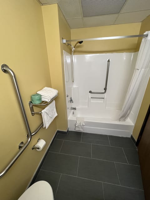 Room, 1 Queen Bed, Accessible, Refrigerator & Microwave | Desk, laptop workspace, iron/ironing board, free WiFi