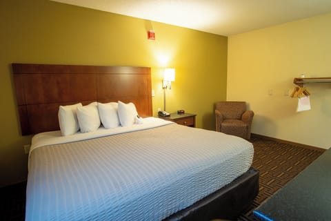 1 King Bed Accessible Non Smoking | Desk, blackout drapes, free WiFi, bed sheets