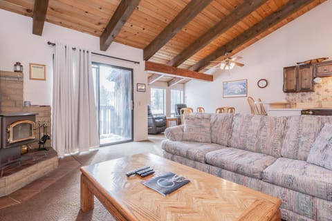 Townhome, 3 Bedrooms (Chateau Blanc #13) | Living room | Flat-screen TV, fireplace, DVD player