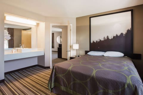 Suite, 2 Queen Beds, Non Smoking (Two-Bedroom) | Iron/ironing board, free cribs/infant beds, free WiFi, bed sheets