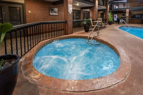 Indoor pool, open 9:00 AM to 9:00 PM, sun loungers