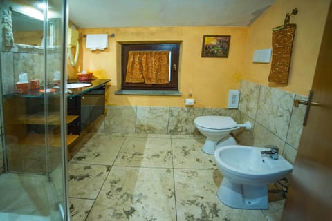 Family Room, Balcony | Bathroom | Shower, hair dryer, bathrobes, bidet