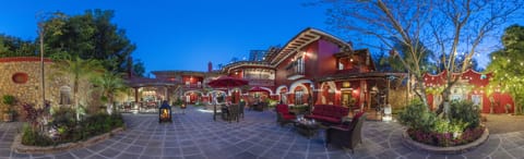 Outdoor banquet area