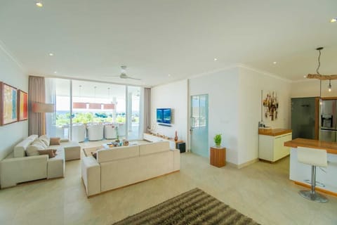 Luxury Villa, 3 Bedrooms, Private Pool, Sea View | Living area | Smart TV