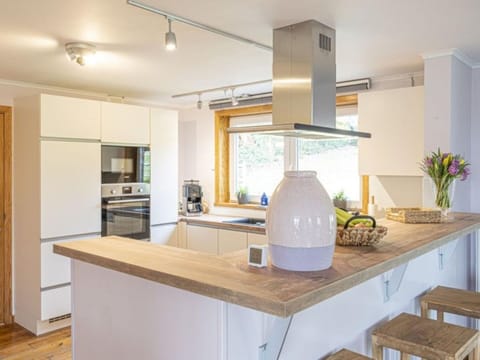 Villa | Private kitchen | Microwave, dishwasher, highchair, cookware/dishes/utensils