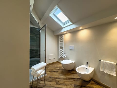 Deluxe Double Room | Bathroom | Shower, rainfall showerhead, free toiletries, hair dryer